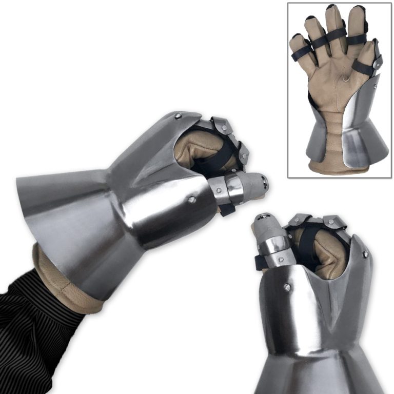 Churberg Hourglass 14th Century Armor Gauntlets 18 Gauge Steel