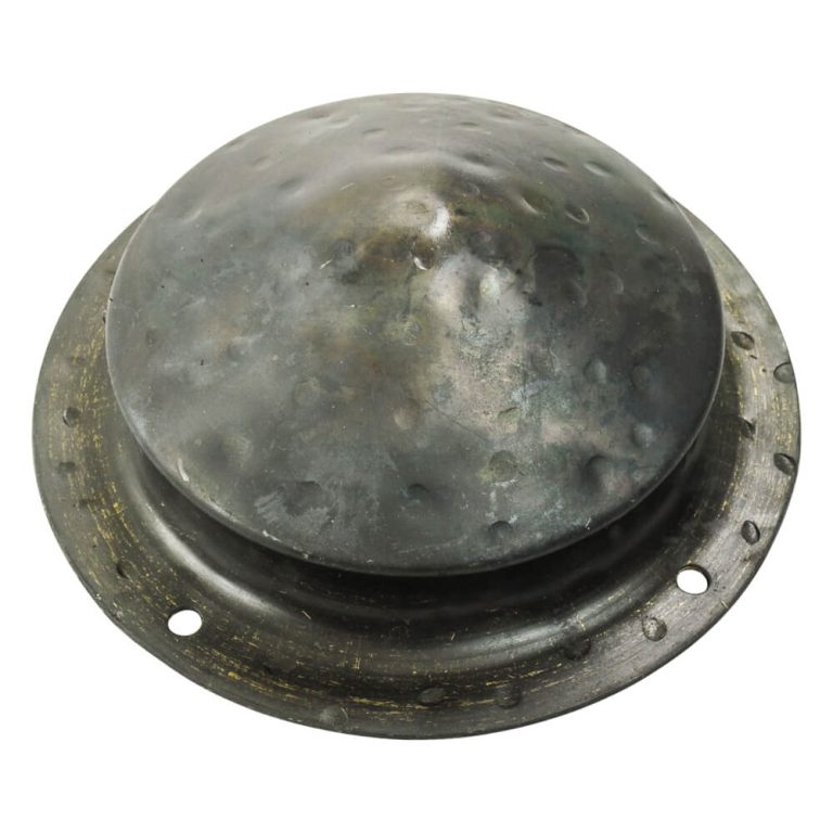 Conical Shield Boss - 16 Gauge - Hand Hammered Finish