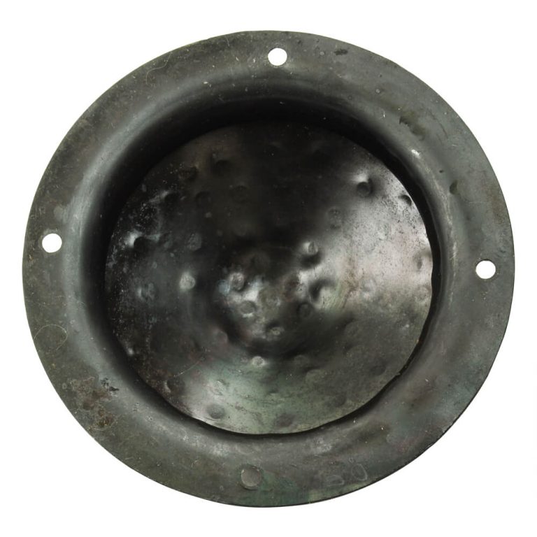 Conical Shield Boss - 16 Gauge - Hand Hammered Finish