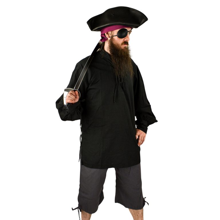 Cotton Renaissance / Pirate Shirt - Black
