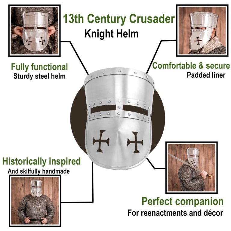 Crusaders Helm  14 Gauge Steel