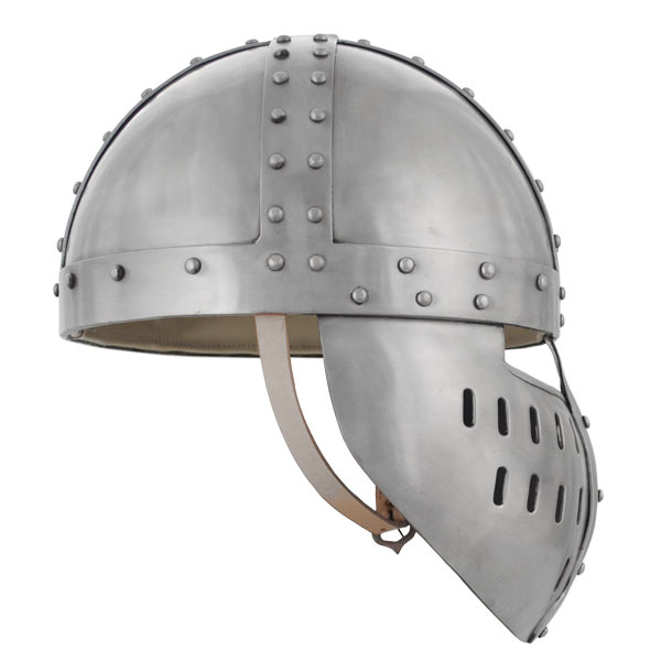 Crusader Spangenhelm with Face Guard