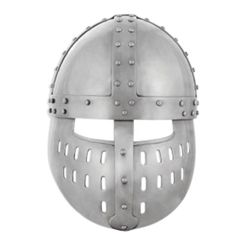 Crusader Spangenhelm with Face Guard