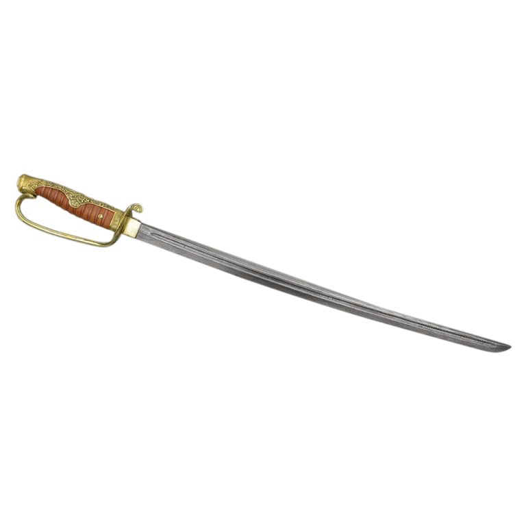 Damascus Russo-Japanese Kyu Gunto Army Sword