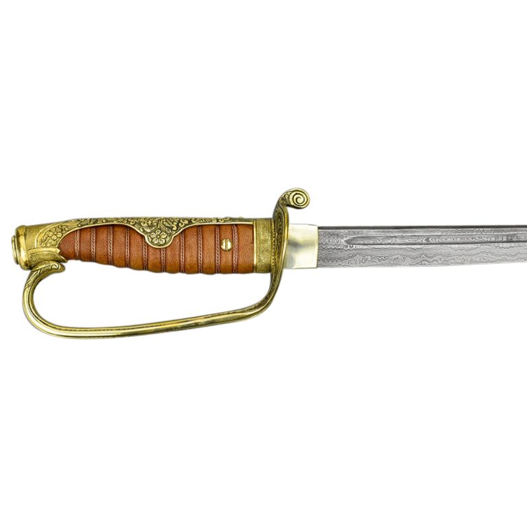 Damascus Russo-Japanese Kyu Gunto Army Sword