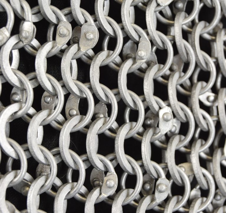 DANA Aluminum Hauberk - Dome Riveted Round Rings and Alternating Flat Rings