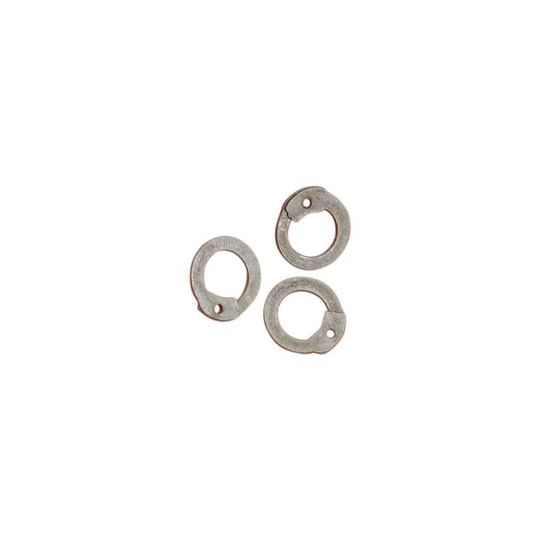 DFNM 1 kg Loose Chainmail Rings - Mild Steel Dome Riveted Flat Rings with Rivets 18 Gauge / 7 mm