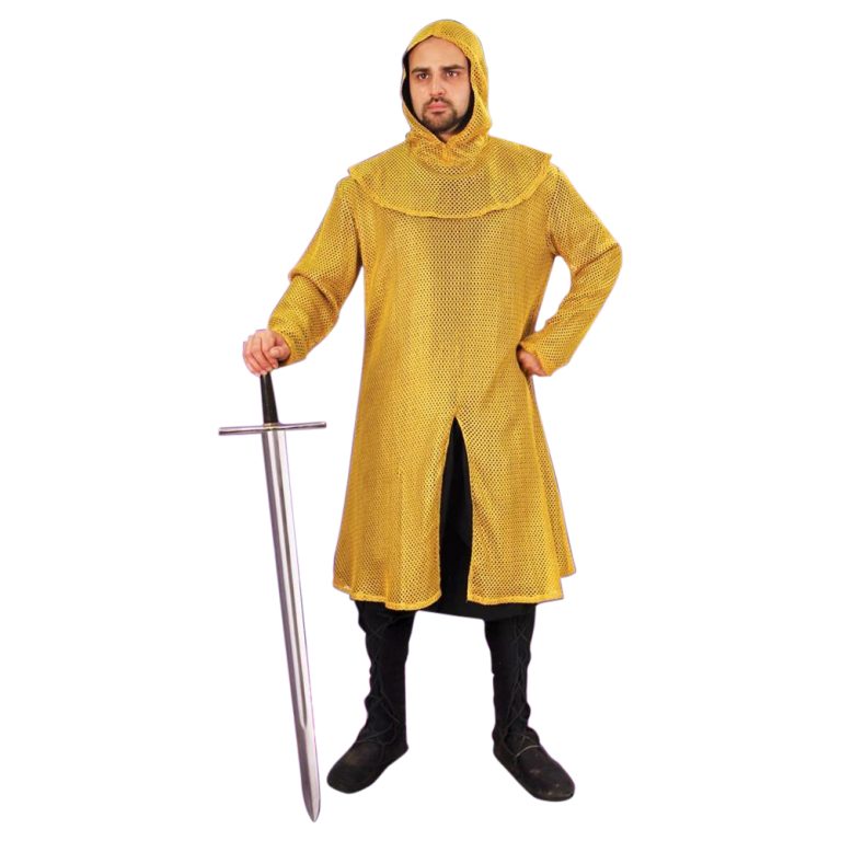 Faux Mail Tunic and Coif Ensemble