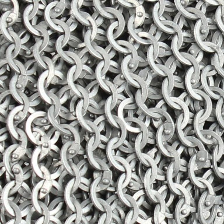 Flat Ring Riveted Chain Mail Coif