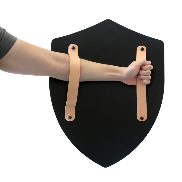 Four Point Shield Blank with Leather Straps