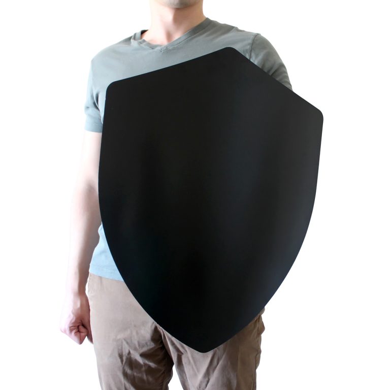 Four Point Shield Blank with Leather Straps