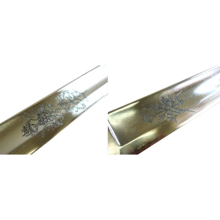 French Napoleonic Artillery Officer's Sword - leather scabbard