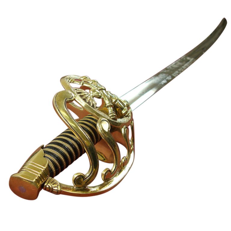 French Napoleonic Artillery Officer's Sword - leather scabbard