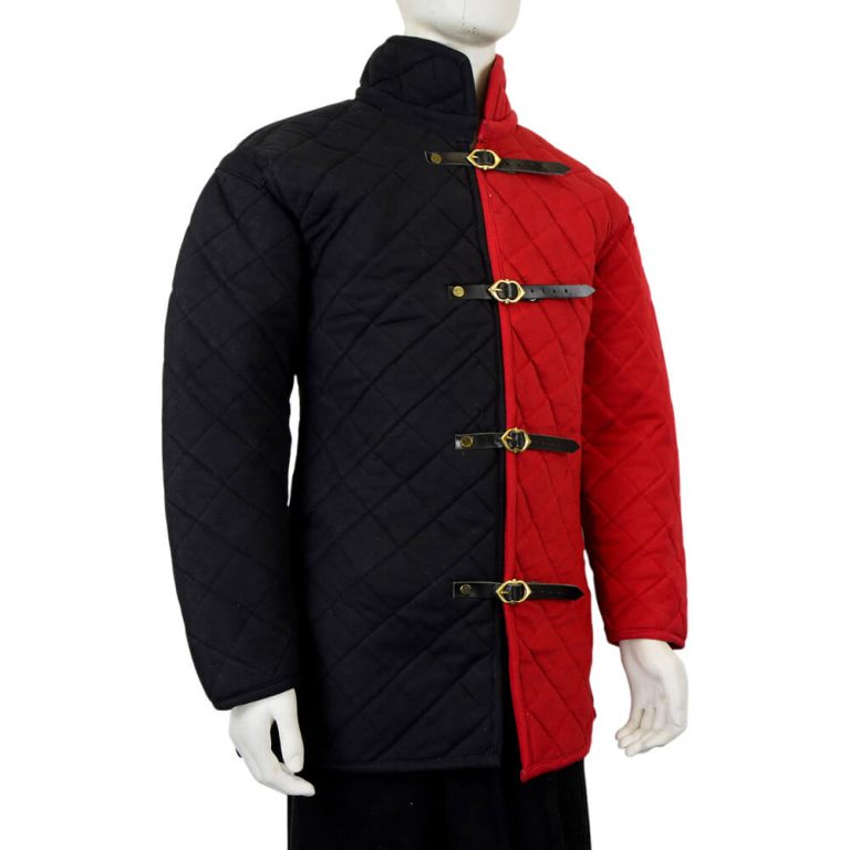 Front-Buckled Gambeson - Red and Black Duo Tone