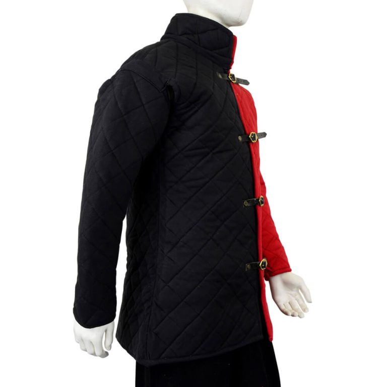 Front-Buckled Gambeson - Red and Black Duo Tone