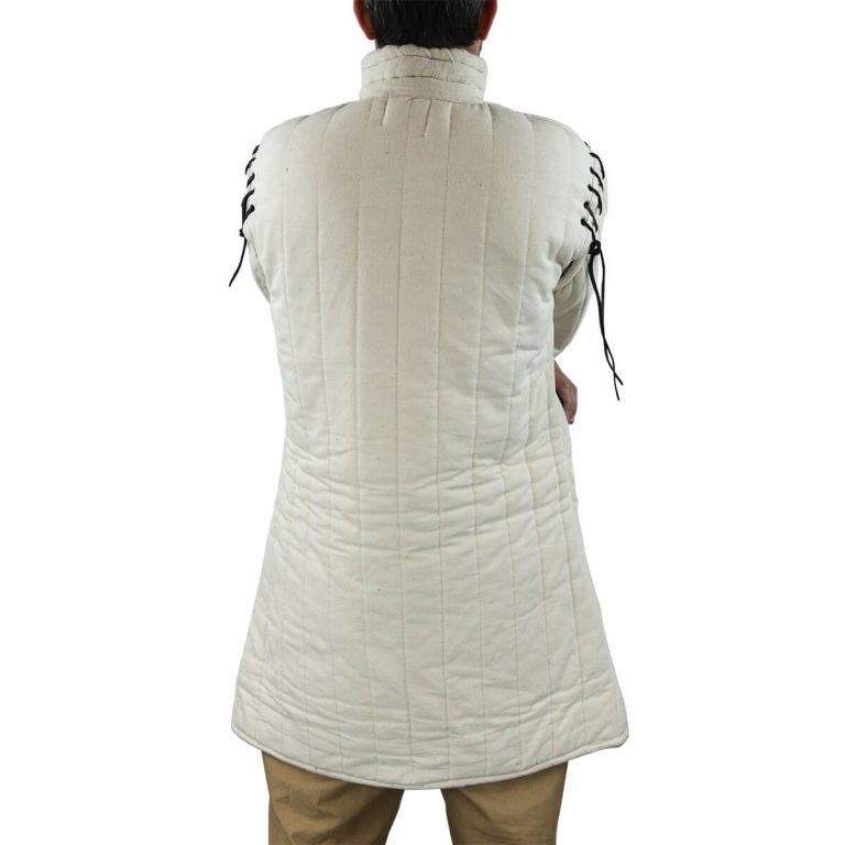 Gambeson with Removable Laced Arms - Natural