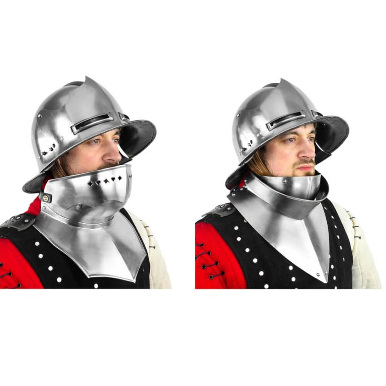 German / Swiss Visored Kettle-Sallet Helm