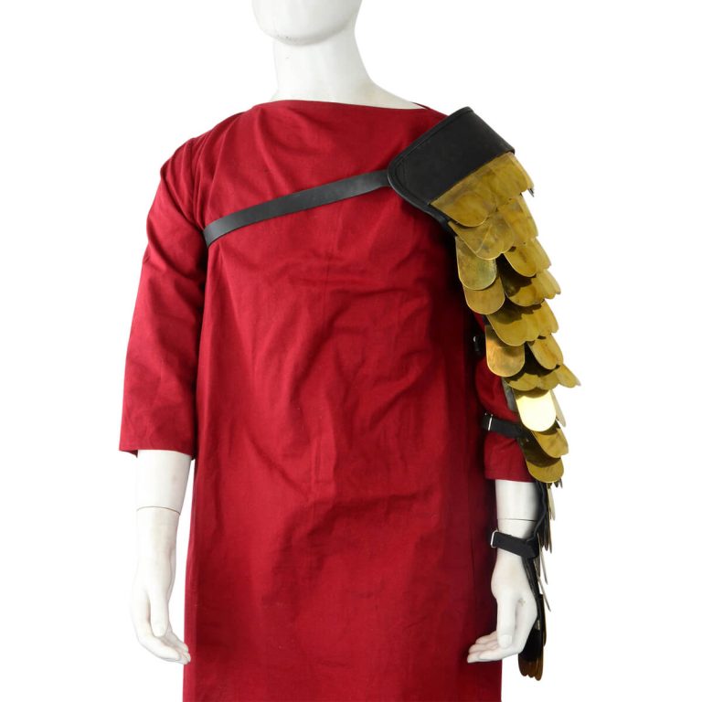 Gladiator Brass Scale Arm Armor (single arm) - 20 Gauge Brass