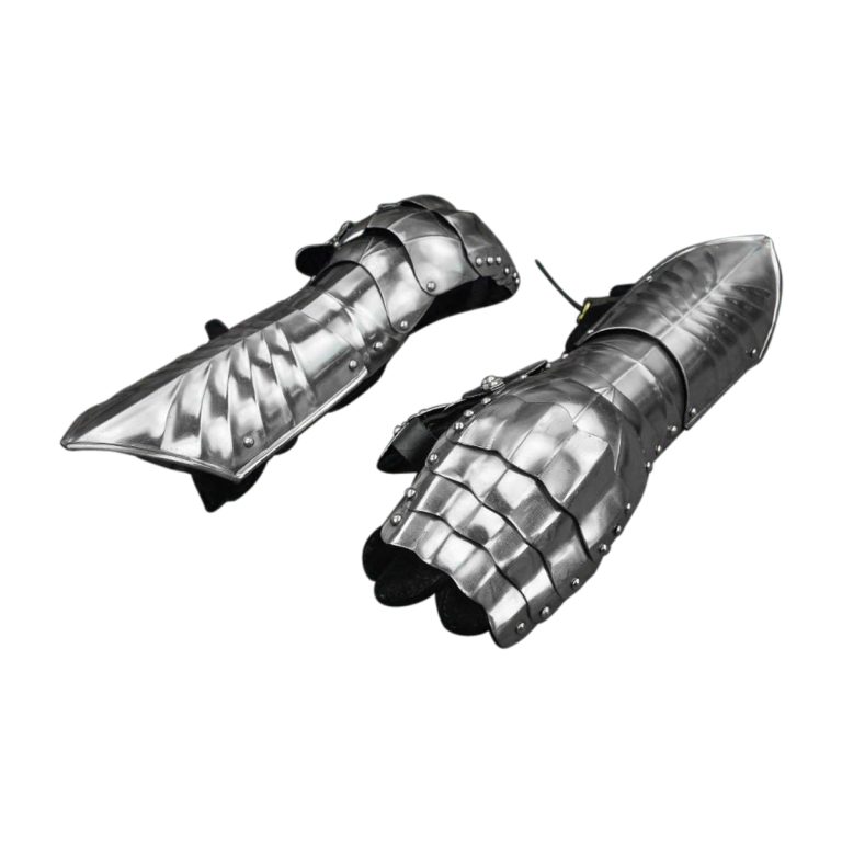 Gothic Clamshell Gauntlets  16 Gauge Steel