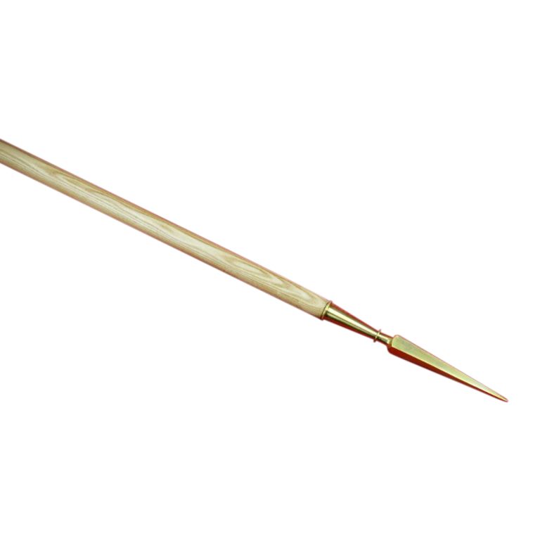 Greek Dory Spear  Steel Head and Brass Sauroter Cap