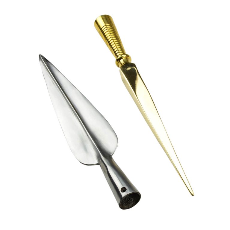 Greek Dory Spearhead and Sauroter Buttcap Set