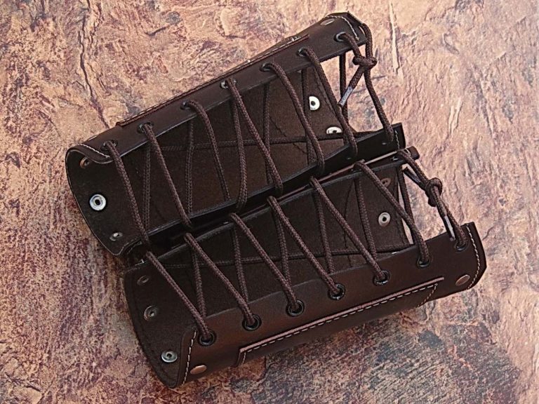 Hand Made Real Leather Armor Pointed Cuff