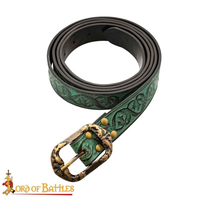 Handcrafted Fantasy Genuine Leather Belt Brown