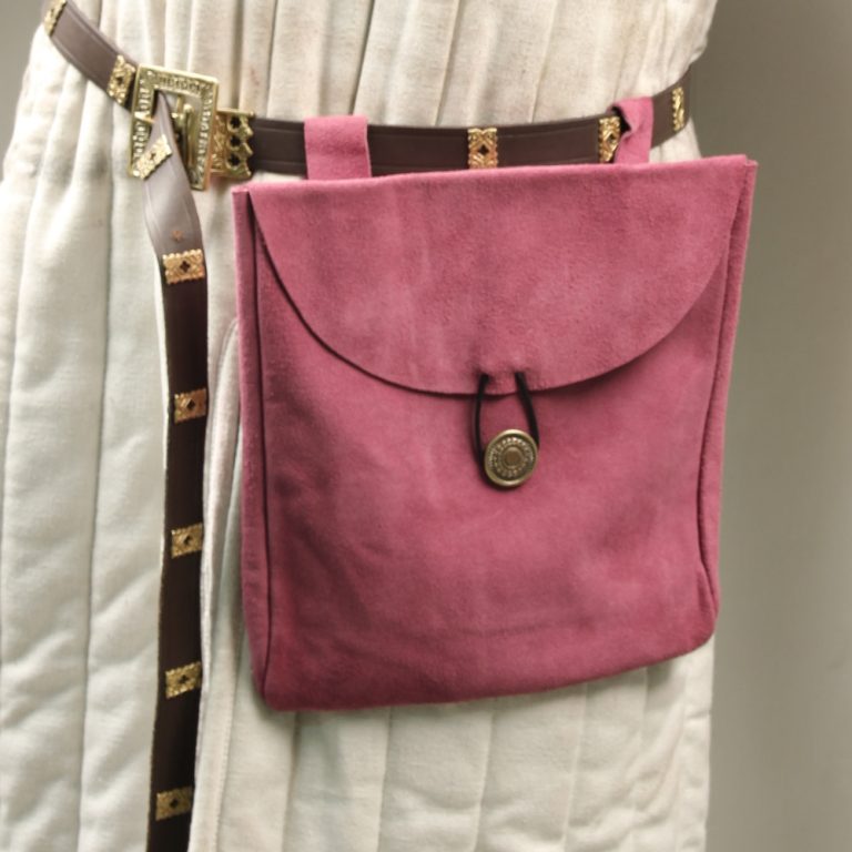 Hint of Royalty Purple Suede Leather Pouch