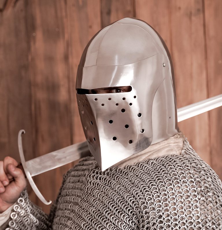 Houndskull Bascinet - 16 Gauge Steel