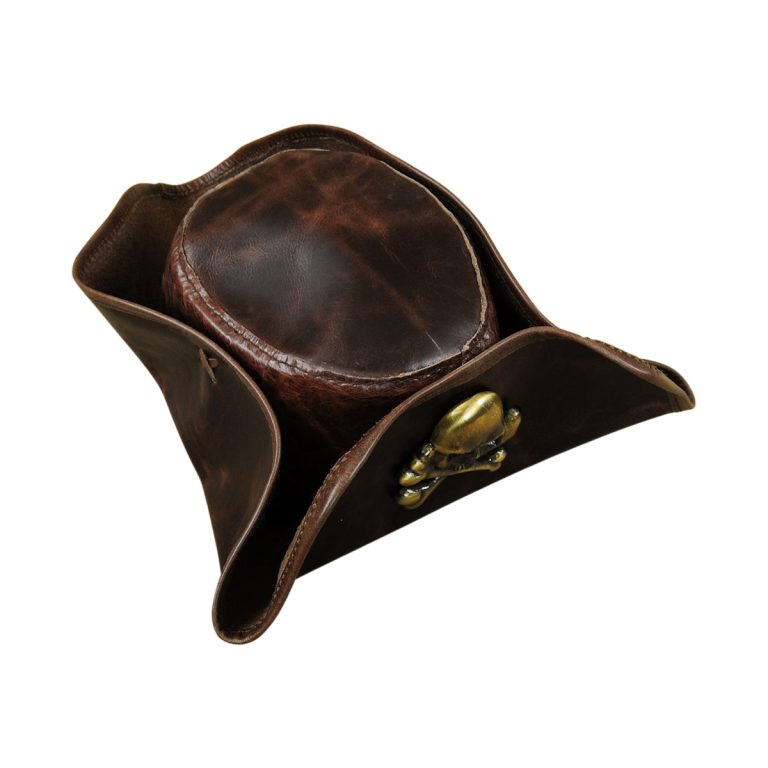 Jolly Roger Leather Hat