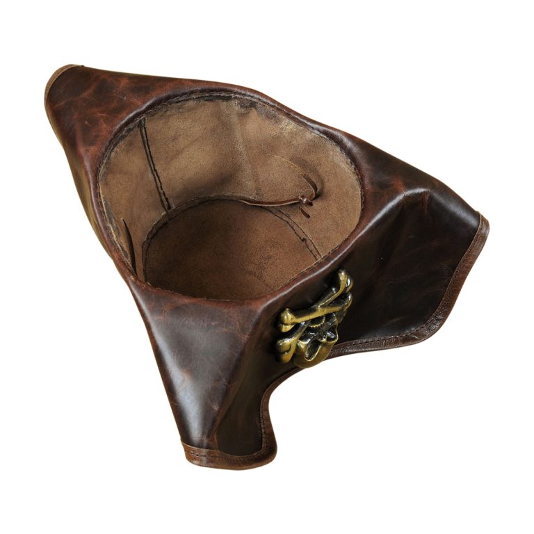 Jolly Roger Leather Hat