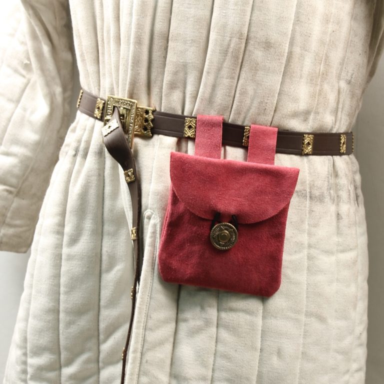 Keen Charisma Pink Suede Leather Pouch