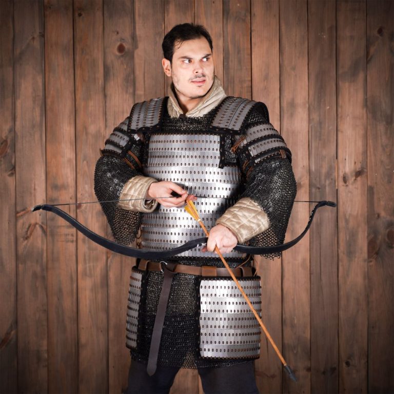 Lamellar Pauldrons Set  20 Gauge Steel