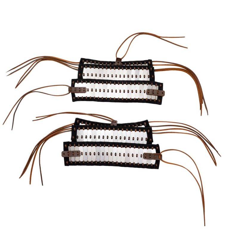 Lamellar Pauldrons Set  20 Gauge Steel