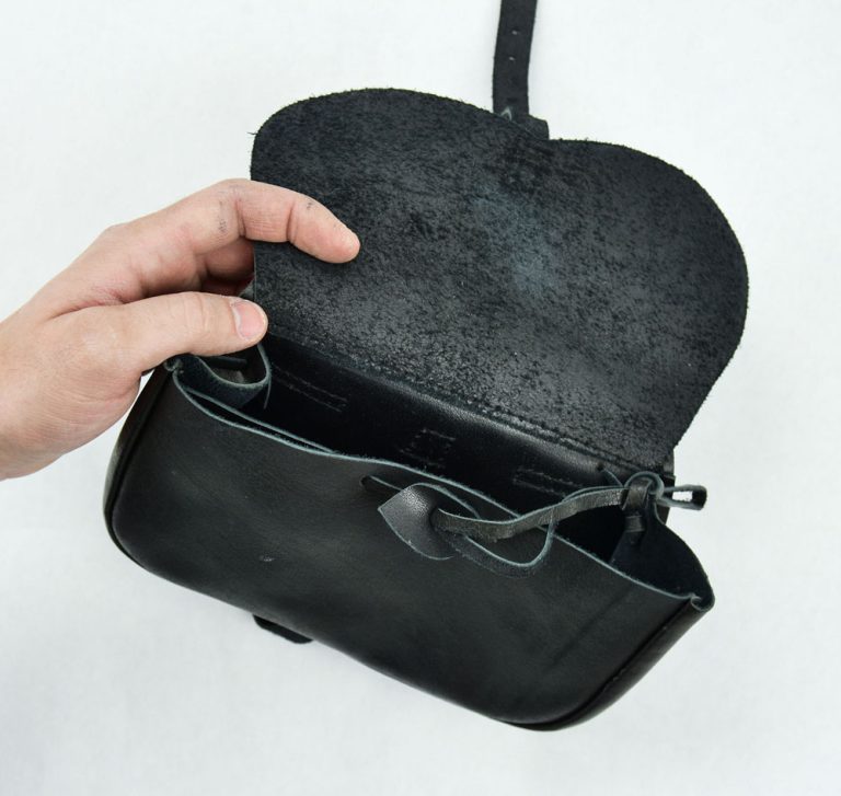 Large Leather Belt Pouch