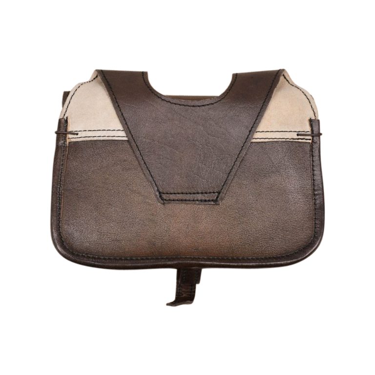 Large Medieval Leather Belt Pouch