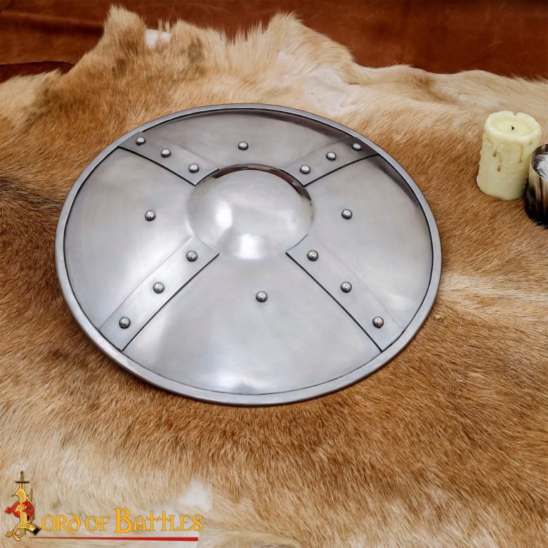 Large Riveted Steel Buckler  14 Gauge