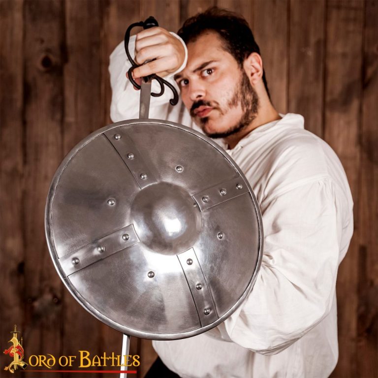 Large Riveted Steel Buckler  14 Gauge