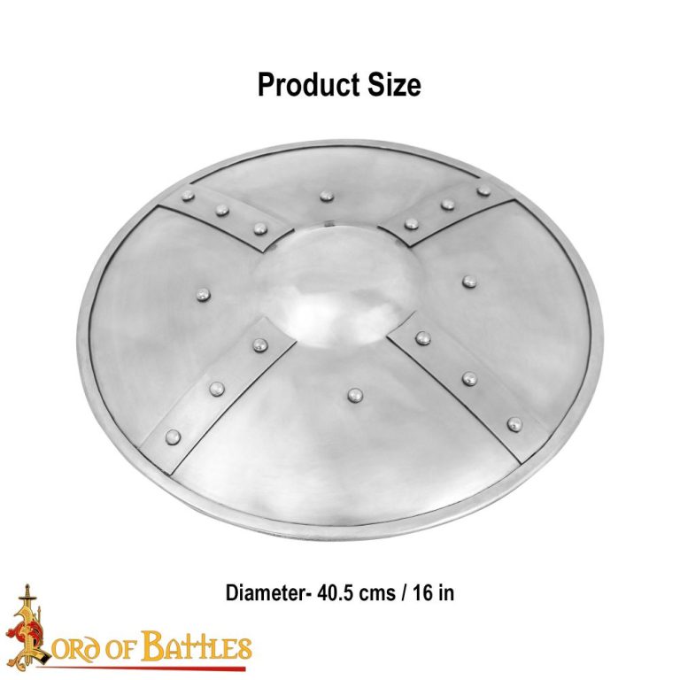Large Riveted Steel Buckler  14 Gauge