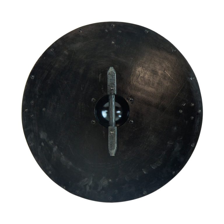 Large Viking Shield with Steel Rim and Boss