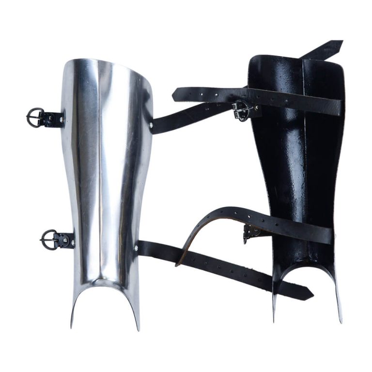 Late Medieval Greaves - 16 Gauge