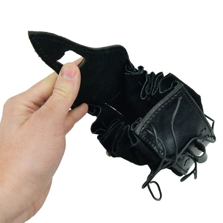 Leather Belt Pouch with Toggle