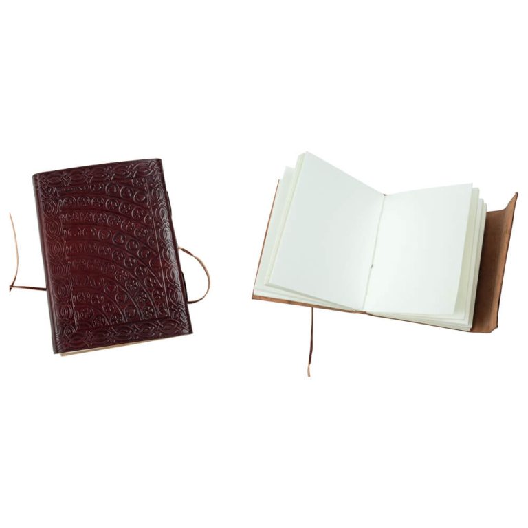 Leather-Bound Celtic Cross Journal