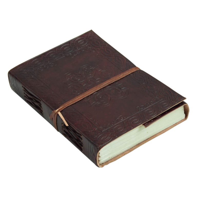 Leather-Bound Celtic Mandala Journal