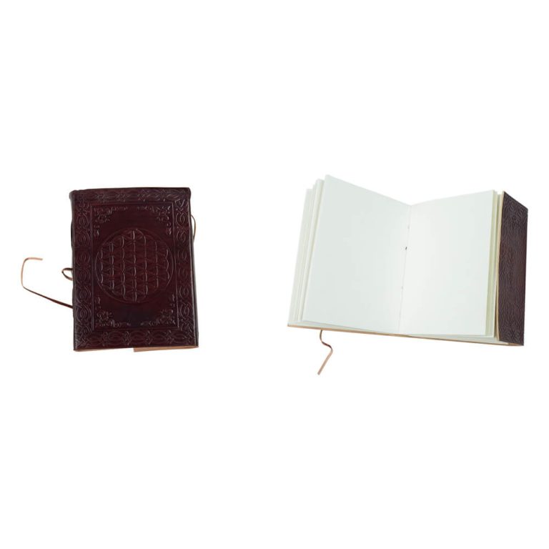 Leather-Bound Celtic Mandala Journal