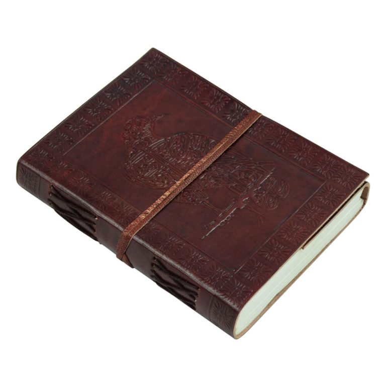 Leather-Bound Norse Raven Journal