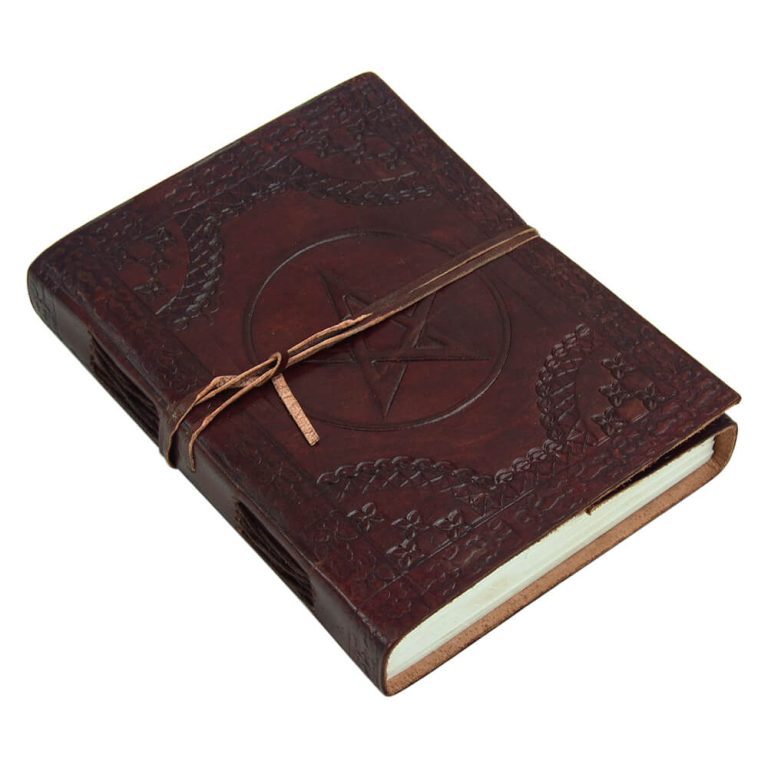 Leather-Bound Pentagram Journal