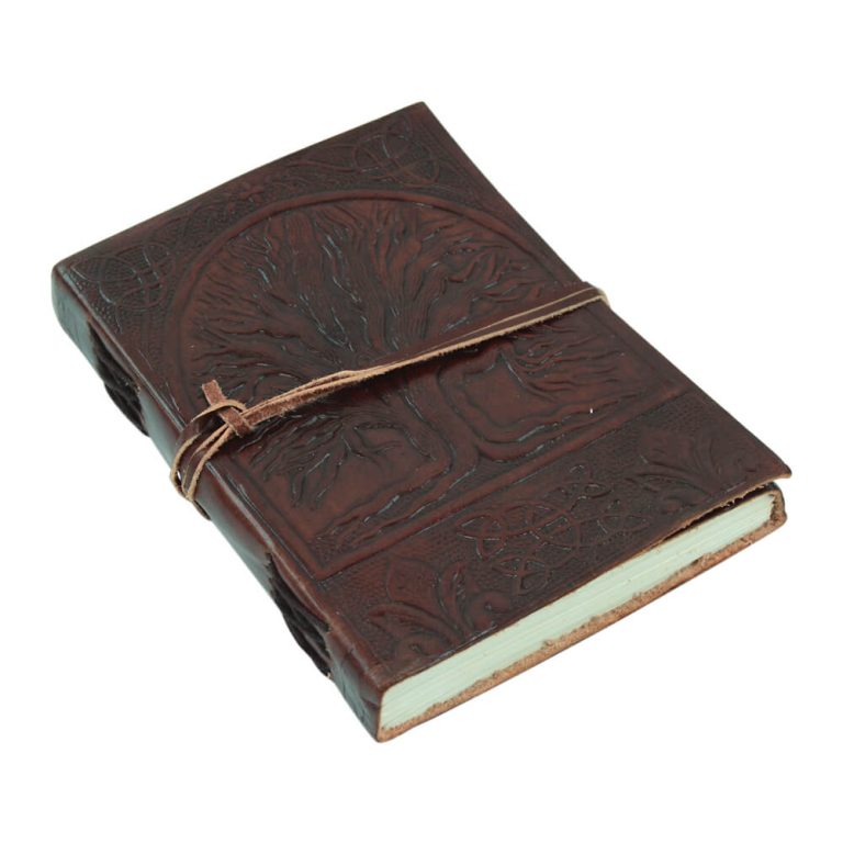 Leather-Bound Tree of Life Journal