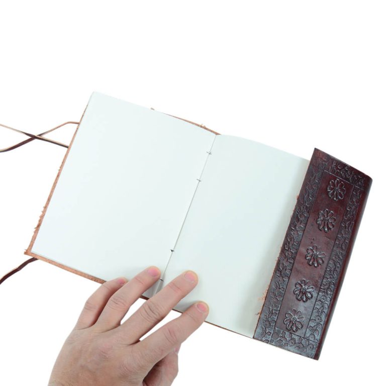 Leather-Bound Tree of Life Journal