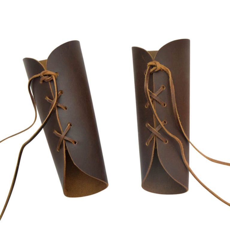 Leather Bracers - Brown